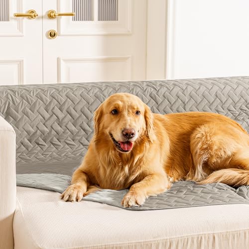 gogobunny Waterproof Dog Bed Cover Pet Blanket for Furniture Bed Couch Sofa Reversible (Dark Stone/Light Stone, 30x30 Inch (Pack of 1)) - color: Dark Stone/Light Stone, size: 30x30 Inch (Pack of 1)