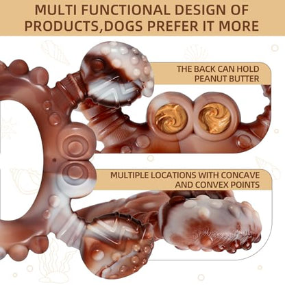 Indestructible Dog Toys for Aggressive Chewers, Tough and Durable Chew Toys for Large Medium Dogs, Interactive Dog Chew Toys to Keep Them Busy (D Crab) - color: D Crab