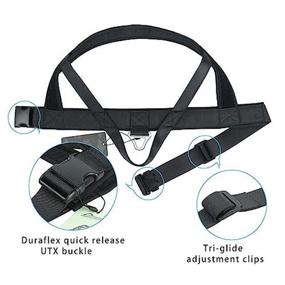 EXCELLENT ELITE SPANKER No Pull Dog Harness Padded Military Patrol Vest Adjustable Nylon Small Service Walking Dog Harness with Handle for Training Running(BLK-L) - color: BLK, size: L-(Chest 31.5-43")