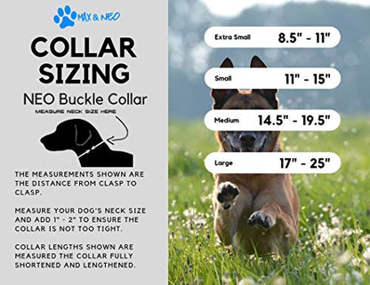 Max and Neo Patterned NEO Dog Collar - We Donate a Collar to a Dog Rescue for Every Collar Sold (Small, Bees) - color: Bees, size: Small