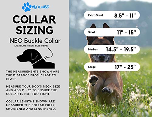 Max and Neo Patterned NEO Dog Collar - We Donate a Collar to a Dog Rescue for Every Collar Sold (Small, Life is Better with Dogs) - color: Life is Better with Dogs, size: Small