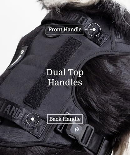2026 New Edition, Fei & Eve MagEase Dog Harness - Instant Magnetic Buckle | 3-Point No-Pull Control | Heavy-Duty 900D Nylon | Dual Safety Handles | Breathable Mesh | Adjustable Fit | Small,Black - color: Black, size: S