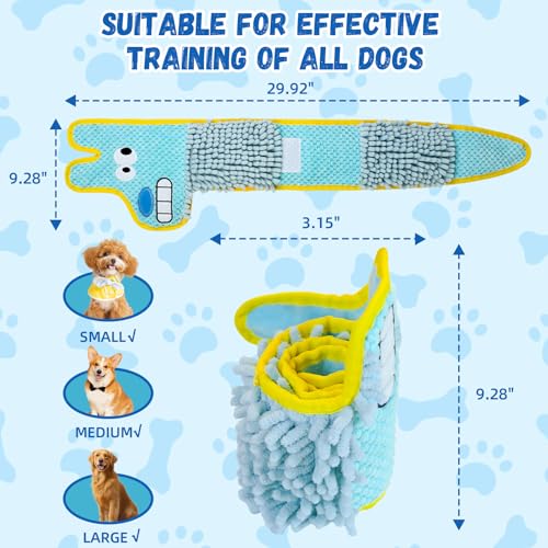 WUGO Dog Interactive Puzzle Toys Dog Toy Plushie Enrichment Crinkle Paper Crinkle Snuffle Treat Dispensing Smart Pet Toys Puppy Fun to Keep Them Busy