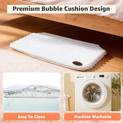 Woochpet Cat Window Perch Bed,Foldable Kitty Windowsill Hammock Shelf Seat,Kitten Window Sill Lounger with Soft Rabbit Fur Cover Cushion Machine Washable,Solid Metal Frame and Strong Suction Cups