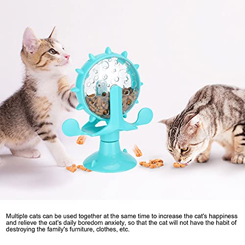 GLOGLOW Interactive Feeder – Adjustable Treat Dispensing Cat Toy, Slow Feeder for Digestion, BPA-Free Plastic, Lightweight & Dishwasher Safe, Blue - color: blue