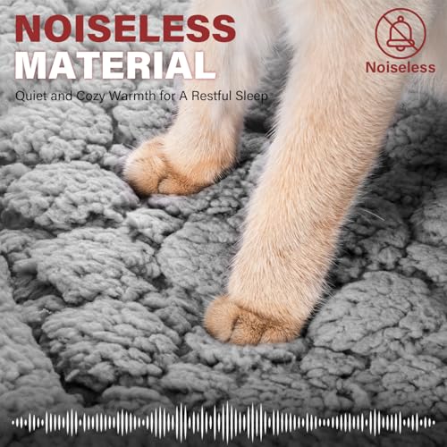 Mora Pets Self Warming Cat Bed Self Heating Pet Pad with Bolster and Foam Washable Removable Cover Non Slip Thermal Sherpa Fabric Pet Mat Grey 23 Inch - size: 23"L x 21"W x 3"Th