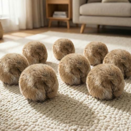 3 Pcs Rabbit Fur Ball Cat Toys, 2026 New Soft Cat Toy Rabbit Fur Ball, Washable Fluffy Catnip Toy Ball for Indoor, Interactive Fun to Chase Cat Exercise Ball for Hunting