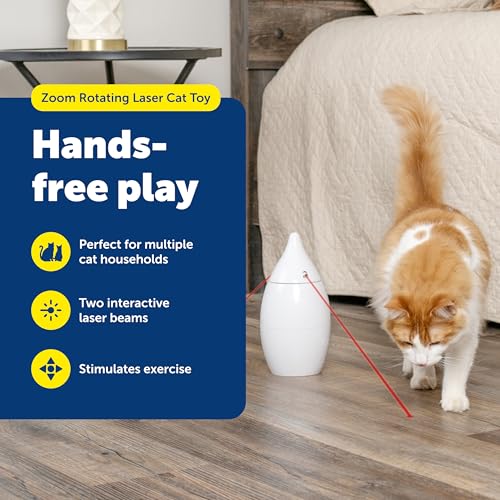 PetSafe Zoom Rotating Laser Cat Toy Includes 2 Interactive Laser Lights - style: Zoom