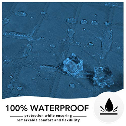 Easy-Going 100% Waterproof Dog Bed Cover, Non-Slip Pet Blanket for Furniture, Washable Couch Cover, Repleasement Sofa Cover (52x82 in,Peacock Blue) - color: Peacock Blue, size: 52x82 in