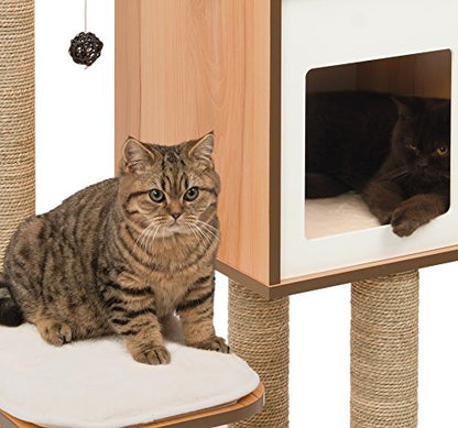 Vesper Cat Tree, High Base, Walnut, 52045 - color: Walnut