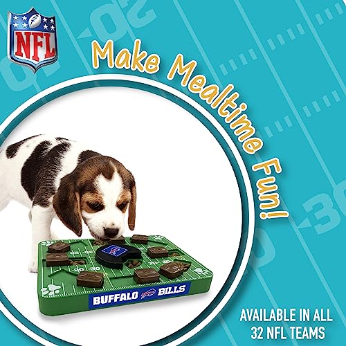 Pets First NFL Buffalo Bills Puzzle Toy, Puzzle Treat Dog Toy, Interactive Dog Treat Toy, Dog Puzzle - color: BUFFALO BILLS, size: Standard