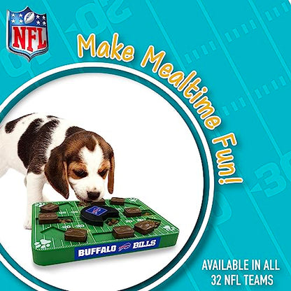 Pets First NFL Buffalo Bills Puzzle Toy, Puzzle Treat Dog Toy, Interactive Dog Treat Toy, Dog Puzzle - color: BUFFALO BILLS, size: Standard