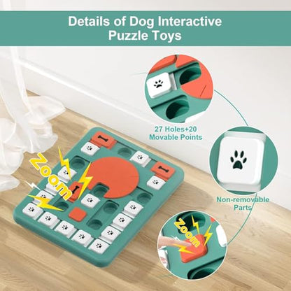 Dog Puzzle Toys, Treat Dispensing Dog Enrichment Toys for IQ Training and Brain Stimulation, Interactive Mentally Stimulating Toys as Gifts for Puppies, Cats, Dogs (L-Level 4) - color: L-Level 4