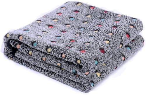 Pet Blanket, Coral Flannel Dog and Cat Quilt, Dog Bed Mat, Dog Blanket,Small Dog Blanket Washable Pet Bed Cover Soft Fluffy Puppy Blanket with Premium Fleece(Grey-23.6 * 15.7Inch) - color: Grey, size: 23.6*15.7Inch