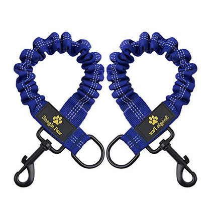 Bungee Leash Extension Attachment, 18" Shock Absorbing Lead Extension Absorber, Prevent Injury on Arm and Shoulder & Save Dogs from Getting Hurt, Great for Bicycle, Running, Walking,Blue - color: Blue
