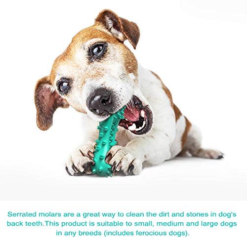 Carllg Puppy Teething Chew Toys, Dog Toys for Aggressive Chewers, Indestructible Tough Durable Toothbrush Toys, Squeaky Interactive Dog Toy for Small Medium Large Breed