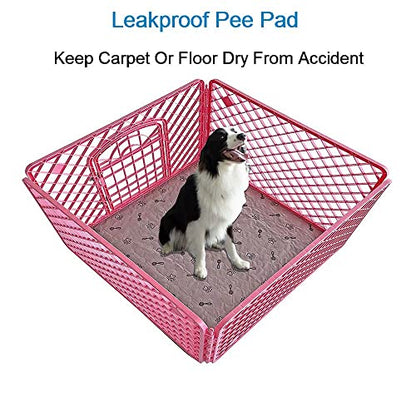 Peepeego 2Pack 36x36 Dog Pads Washable and Free Dog Comb, Reusable Puppy Pads with Fast Absorbent, Waterproof, Non Slip Incontinence Pads for Training, Whelping, for Playpen, Crate, Kennel - size: 2Pack 36x36