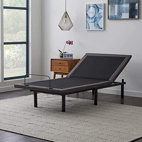 Lucid L600 Adjustable Bed Base Frame - Twin XL - Zero Gravity - Bluetooth - Companion App - Head and Foot Incline - Interactive Dual Massage - Under Bed Lighting - Wireless Remote - Dual USB Ports - size: Twin XL, style: L600