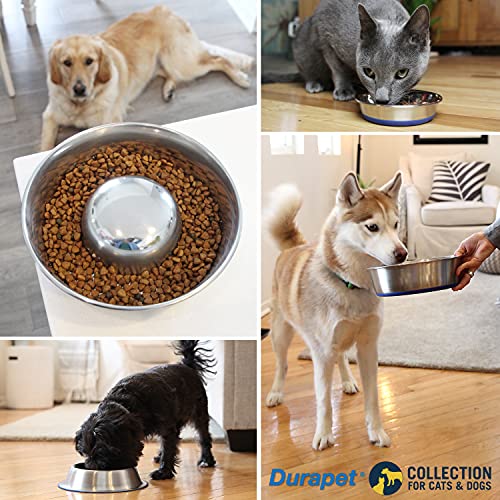 OurPet's DuraPet Premium Dishwasher Safe Stainless Steel Dog Bowl for Food or Water [Multiple Sizes for Small to Large Dogs] in Traditional or Wide Base Design - 2.25 Cup - size: 2.25 Cups