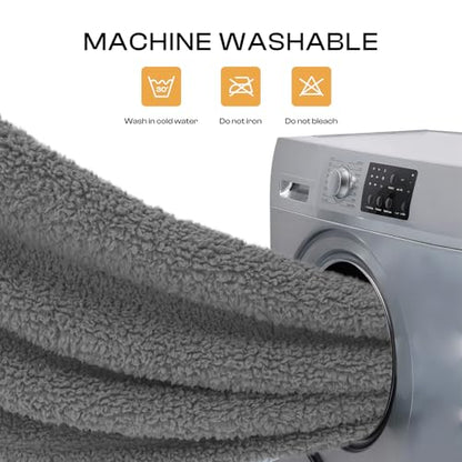 Luciphia Premium Fleece Pet Blanket for Small Medium Dogs Puppy Soft Sherpa Calming Cat Throw Blankets(Grey,57x40 inches) - color: Grey, size: 57x40 inches