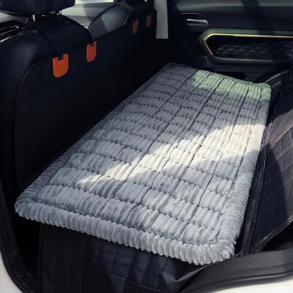Dog Bed for Car, Backseat Pet Bed Mat, Dog Seat Cover for Car Back Seat, Non-Slip Travel Pet Mat, Fit for Backseat Extenders and Seat Covers (Bluegrey, 24.8x54inch) - color: Bluegrey