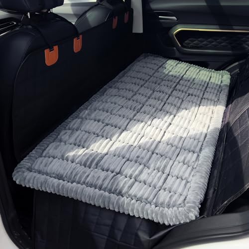 Dog Bed for Car, Backseat Pet Bed Mat, Dog Seat Cover for Car Back Seat, Non-Slip Travel Pet Mat, Fit for Backseat Extenders and Seat Covers (Bluegrey, 24.8x54inch) - color: Bluegrey