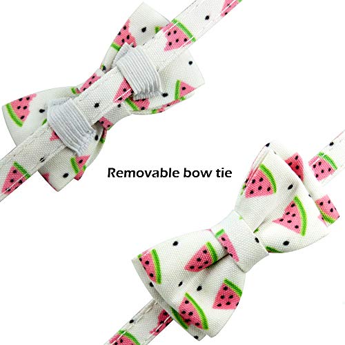 Bowtie Cat Collars Breakaway with Bell, Adjustable Cute Kitty Collars Safety Buckle Kitten Collar for Cat Puppy 7.5-11in - color: 7