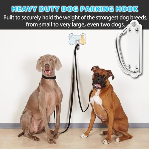 Heavy Duty Stainless Steel Dog Leash Wall Hook,Ultra-Secure Tie Out Anchor for Yard&Home,Anti-Escape Dog Chain Parking Hook,Rust-Proof&Easy to Install - size: X-Large