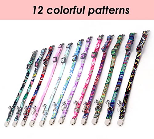 Personalized Breakaway Cat Collar with Bell - Name and Phone Number Engraved for Boys and Girls Kitten (Floral) - color: Floral