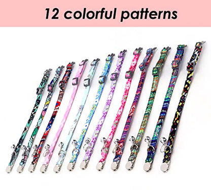 Personalized Breakaway Cat Collar with Bell - Name and Phone Number Engraved for Boys and Girls Kitten (Floral) - color: Floral