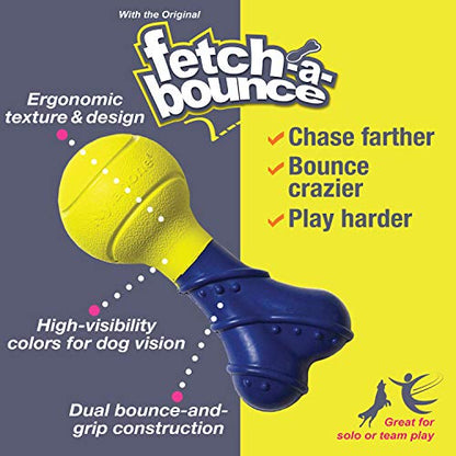 Nylabone Power Play Fetch-a-Bounce Interactive Play Toy, Fetch Toy for Dogs, Small (1 Count)