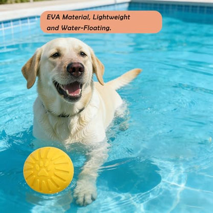 Dog Toy Balls Fetch Ball - Durable Indestructible Floating Bouncy Foam Balls, Tough Chew Toys for Medium Large Dogs Play, Fetch & Training