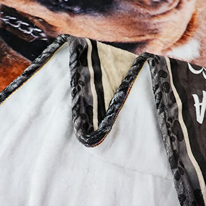 Tupmnbry Boxer Dog Blanket Cute Puppy Throw Blanket Super Soft Flannel Throw Blanket Lightweight Fluffy Plush Fuzzy Bed Blanket for Cute Pet 60"X80" - color: Boxer, size: 60"X80"
