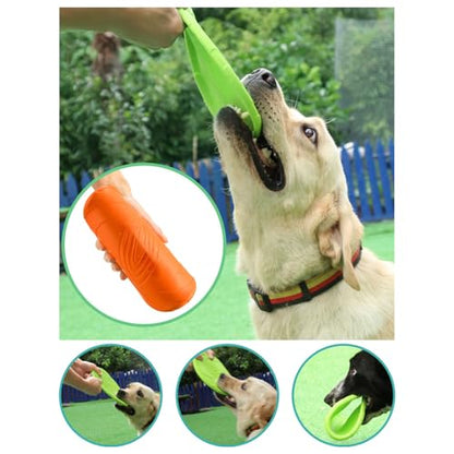 Dog Flying Discs Non Slip Dog Toy Soft Rubber Training Exercise Active Pet Training Disc Outdoor Dog Training Disc - color: blue, size: Large