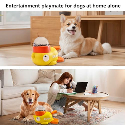 Duck Treat Dispenser for Dogs to Train Problem-Solving Skills,Dog Slow Feeder Puzzle Toy Prevents Bloating, Interactive Treat Dispensing Toy for Small Cats,Dogs,Other Pets
