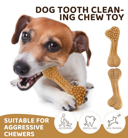 Durable Dog Chew Toy for Aggressive Chewers, Tough Dental Toy for Teeth Cleaning, Boredom & Anxiety Relief, Long-Lasting Toy for All Dog Sizes & Teething Puppies, Keep Them Busy