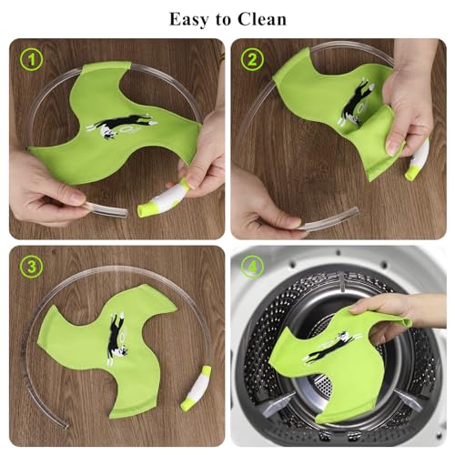 Dog Flying Disc Flyer Dog Toys, Glow in The Dark Nylon Dog Toy with 3 Light Models, Floating Dog Ring Toys for Physical Exercise, Pet Training Throwing Playing - color: Green-1