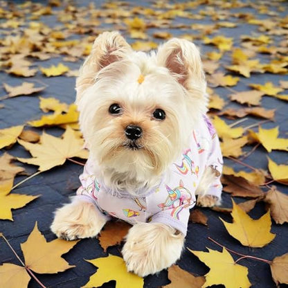 Dog Pajamas for Small Dogs, Soft Thin Pjs Jammies Cat Doggie, Summer Pet Cute Puppy Clothes Outfits Dogs Boy Girl(Donut, XS) - color: Donut, size: X-Small (Chest 11.8 in)