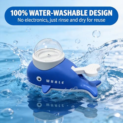 Treat Toys for Dogs, Interactive Puzzle Games Whale Shaped, Cognitive Dog Toys Food Dispenser, for Cat Kitten Puppy Aggressive Chewers, Pet Indoor Training Boredom Exercise