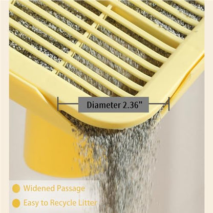 Greywaterproof Cat Mat, 19.69"X15.95"X3.54" Litter Box Mat, Easy Clean, Non-Slip, Urine-Proof Kitty Litter Catcher Mat - color: Grey, size: 3.54" High