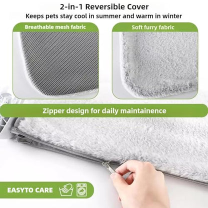 2PC Cat Window Perch, Cordless Foldable Cat Hammock for Indoor Cats with Upgraded Suction Cups Strong Metal Frame Holds Up to 44lbs (L 2PC) - size: L 2PC