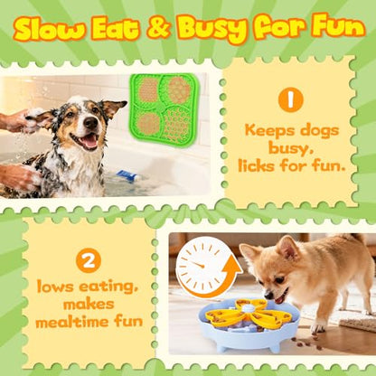 Forfon Curated Dog Puzzle Toys for Boredom and Mental Stimulation, 10-Pack Enrichment Toy Set with Slow Feeder Bowl, Lick Mat & Treat Ball to Keep Dogs Busy and Engaged - color: Curated Dog Puzzle Toys