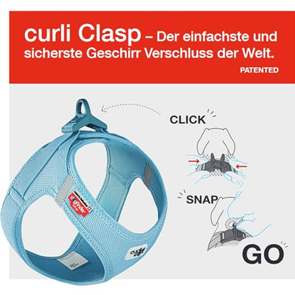 Glow curli Clasp Vest Harness Reflective Gray M