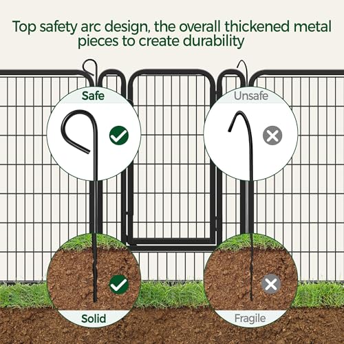Yaheetech Dog Playpen, 40 Inch 8 Panels Heavy Duty Metal Pet Fence for Indoor Puppy Exercise Pen for RV Camping/Yard/Garden, Black - size: 40"