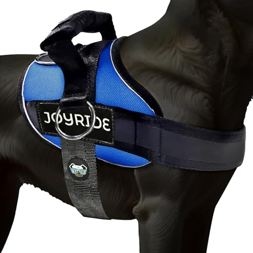 Joyride Harness 2.0 - The Original Side Ring No Pull Dog Harness - No Choke, Escape Proof, Reflective, 3 Leash Clips, Quick Fit Pet Vest - Easy Walks & Training - for Small, Medium & Large Dogs - color: Blue 2.0, size: XS