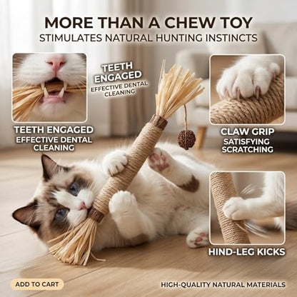 Cat Toys 12Pack Silvervine Chew Stick 12Pack Kitten Treat Catnip Toy Kitty Natural Stuff Catnip Matatabi for Cleaning Teeth Indoor Dental Snack Interactive - size: 12Pack