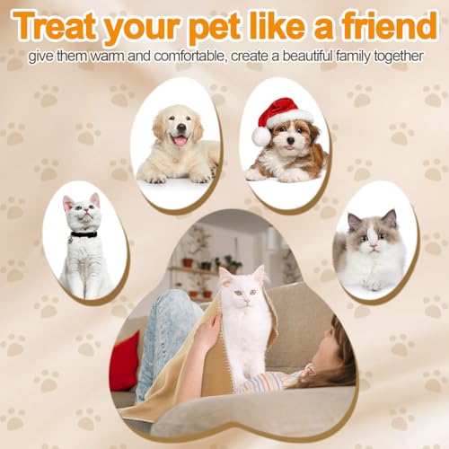 SmoothNovelty 12 Pcs Large Puppy Dog Blanket 30 x 20 Inches Pet Blankets Puppy Essentials Washable Soft Fleece Throw Reversible Warm Sleep Mat for Small Medium Dog Cat Bed Sofa Car Indoor