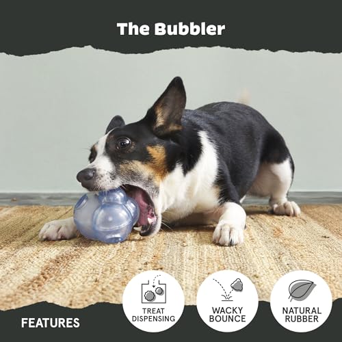 Barkbox Bubbler Treat Dispensing Dog Toy for Medium Dogs – Wacky Bounce for Playful Pups Who Love a Challenge and Engaging Fun - style: Bubbler