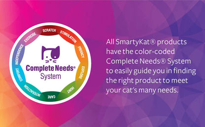 SmartyKat Scratch Ladder Angled Cat Scratcher with Catnip Infusion Technology, Versatile for Floor or Wall Use - color: Scratch Ladder