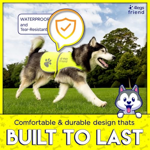 Safety Reflective Vest for Dogs - High Visibility for Outdoor Activity Day and Night, Protect Your Pet from Cars & Hunting Accidents - size: S